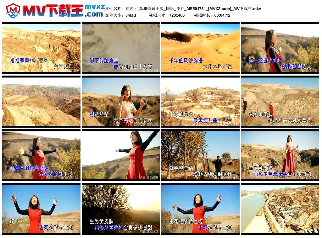 阿莲-生死相依黄土塬_国语_流行_ME501731